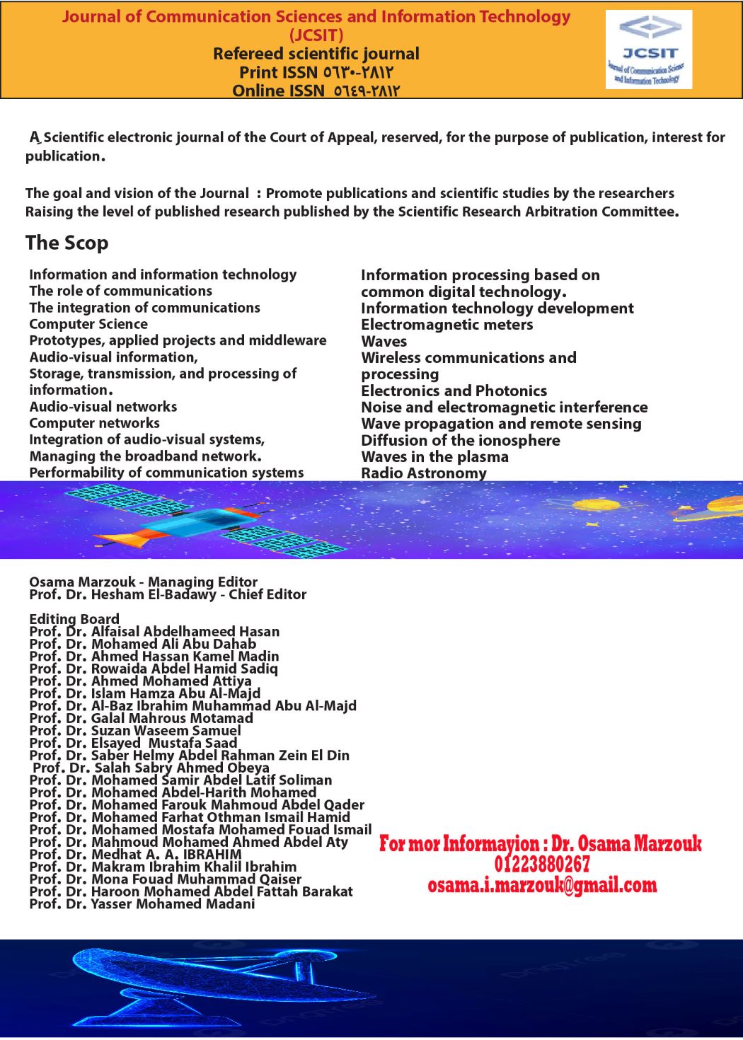 Journal of Communication Sciences and Information Technology